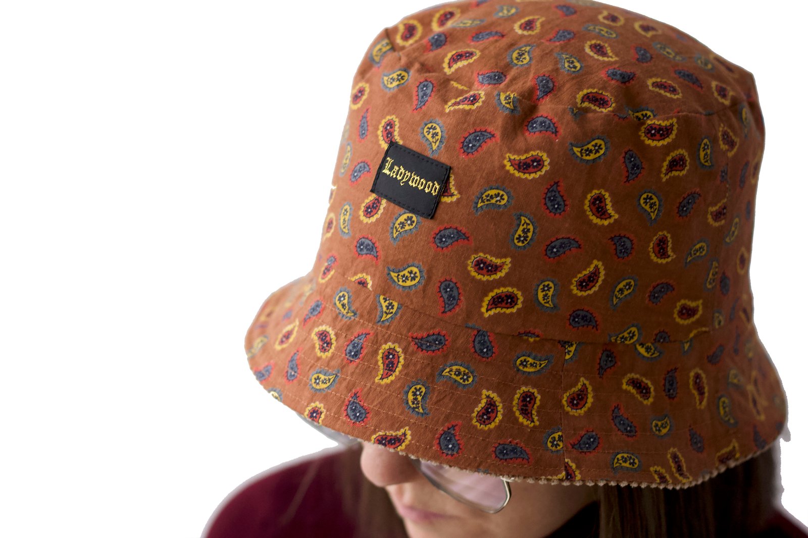 帽子 Shaggy Bucket Hut with Heart Brooch - 帽子